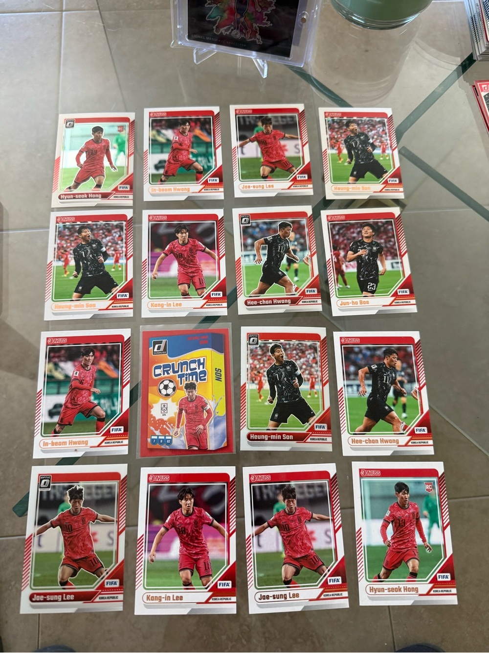 Korean National Team Soccer Trading Cards - Red/Black Set